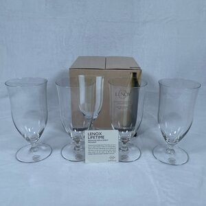 New! Lenox Tuscany Classics Iced Beverage SET OF 4 Break-Resist Non-Lead Crystal